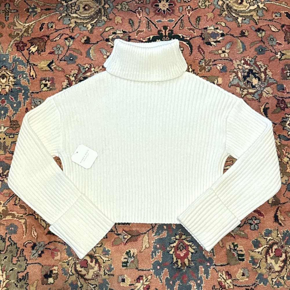 Altar'd State Cream Turtleneck Sweater